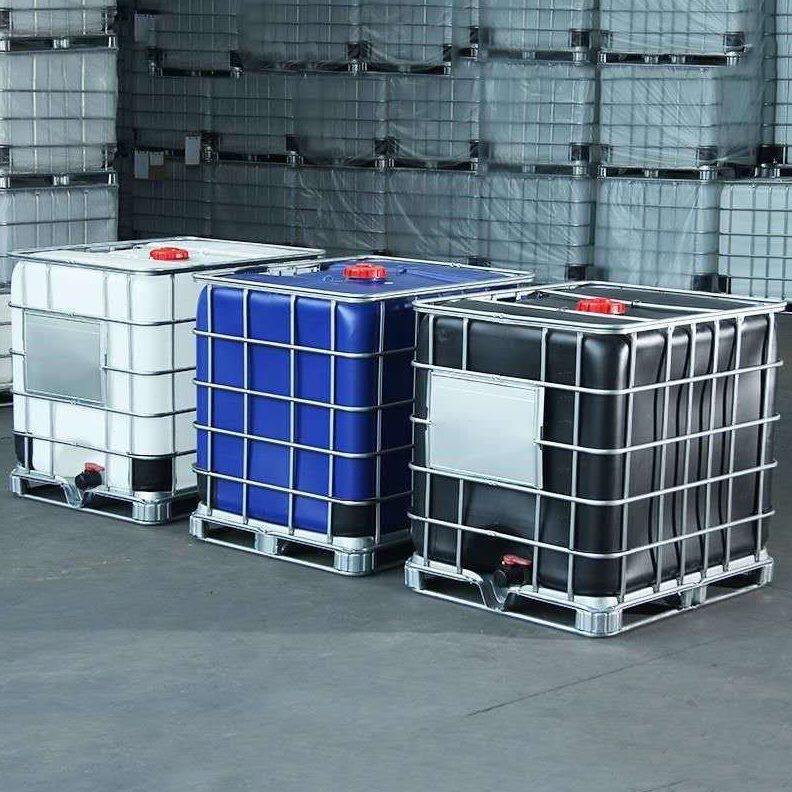 甄选全新塑料ibc吨桶大阀门1000l塑胶容器铁架周转箱化工水厂家