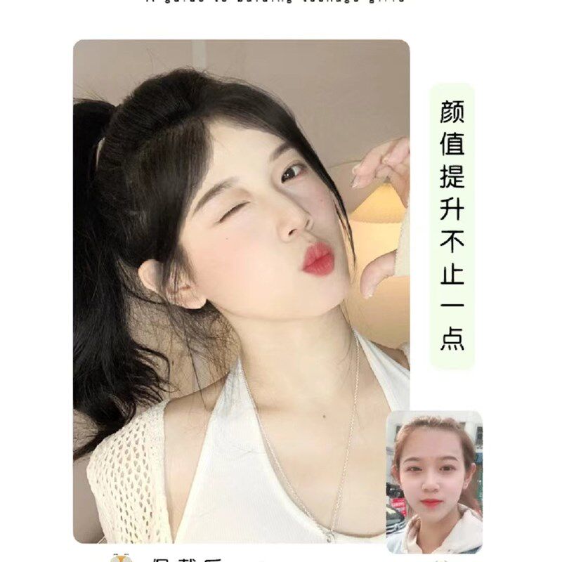 前额发际线贴真发补发片女隐形无痕自然八字万奶能胎毛刘海假发片