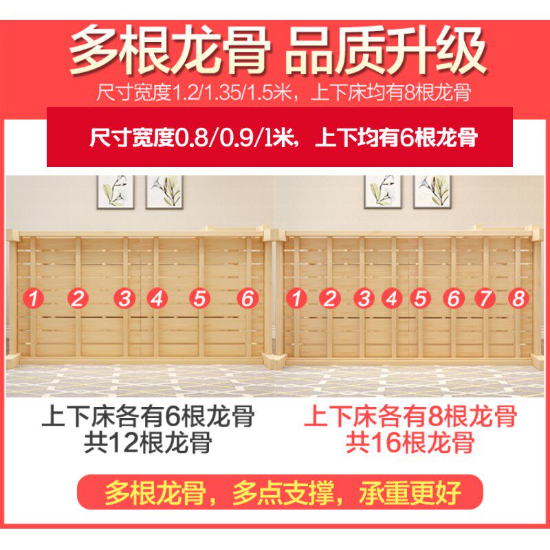 上下床80厘米宽90cm实木成人高低床1.9米长子母床上下铺宿舍工厂