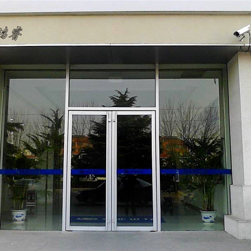公司地簧大门办公室钢化玻璃地簧门 办公室地簧门 门面玻璃门无框