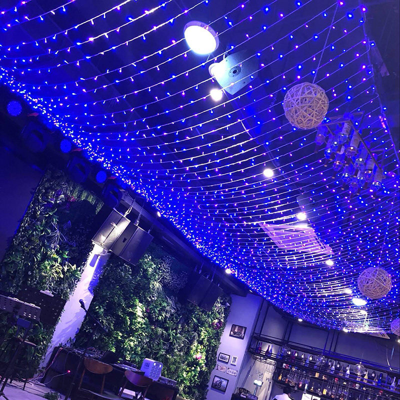 LED小彩灯闪灯串灯满天星灯串户外防水七彩变色房间家用霓虹装饰