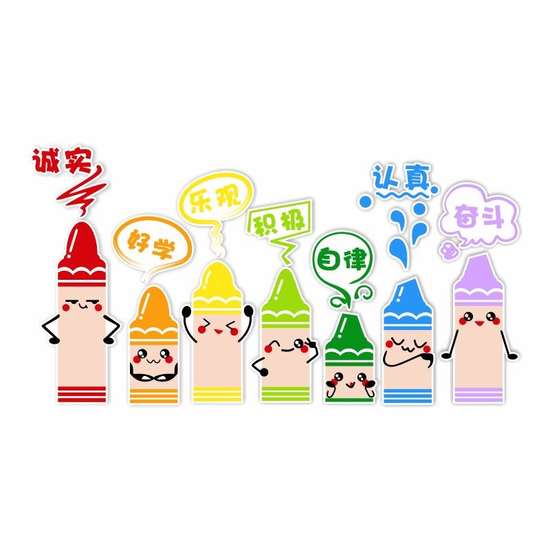 幼儿园小学校班级教室环创主题文化墙面装饰布置励志墙贴激励标语