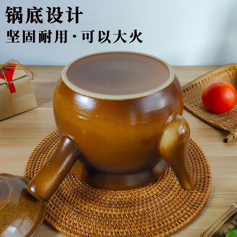 平定砂锅中药煎锅家用熬药砂锅瓦罐熬中药无釉药壶老式煎药罐明火