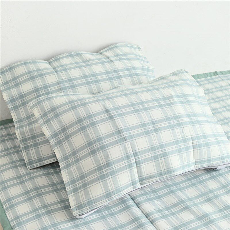 夏日枕套凉席 竹纤维床单软席空调席 凉感枕套两件装 单独拍