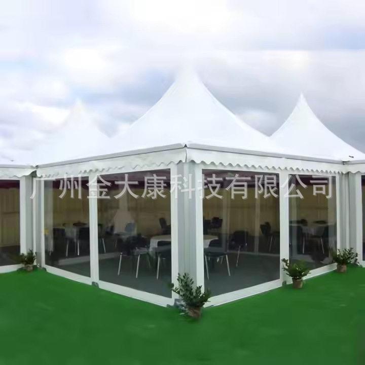 工厂尖顶帐篷户外活动展览帐篷铝合金欧式帐篷Pagodatent