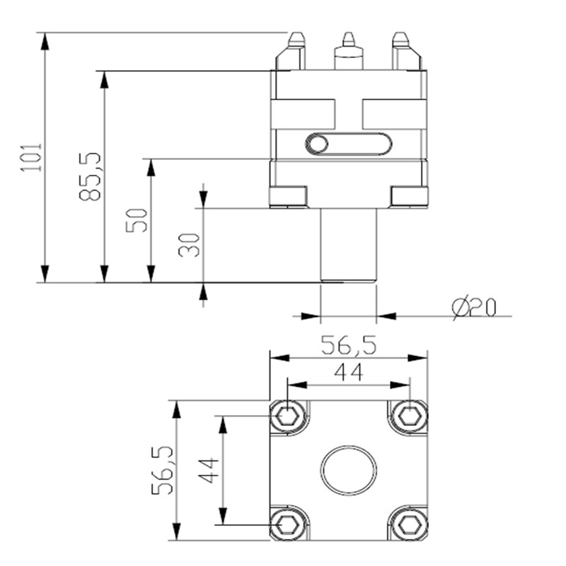 EROWA带手柄连接杆柄电极座校正头卡盘夹具治具夹头工装底座卡具