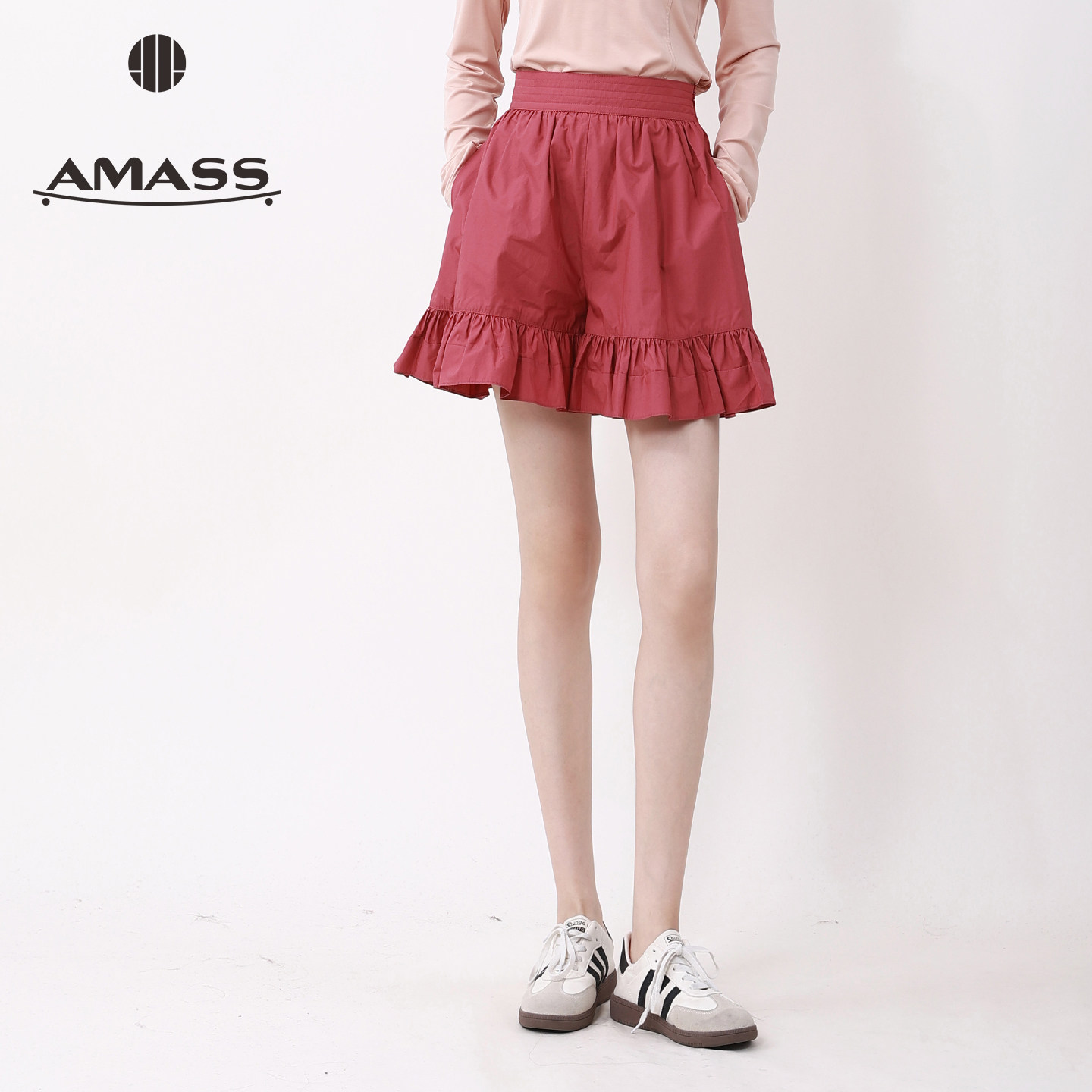 AMASS/阿玛施 减龄花边防裙裤