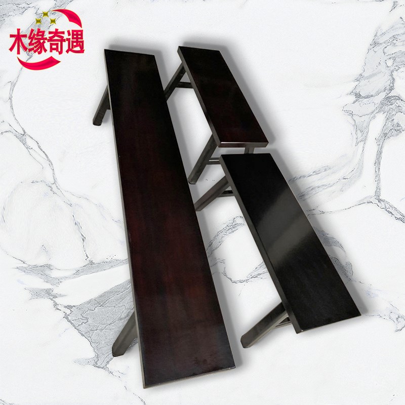 黑金檀实木长条凳长板凳原木茶桌长凳换鞋凳中式茶几长椅家用凳子