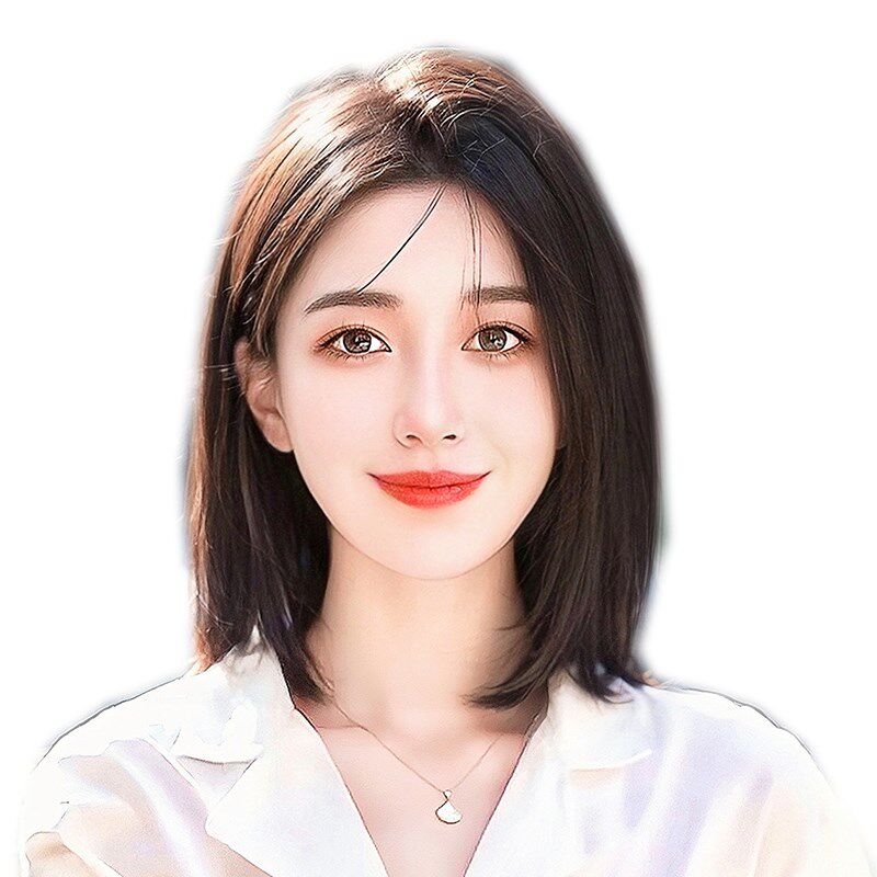 双递针假发女片头顶蓬松高颅顶增发量自然前额遮白发全真发假发片
