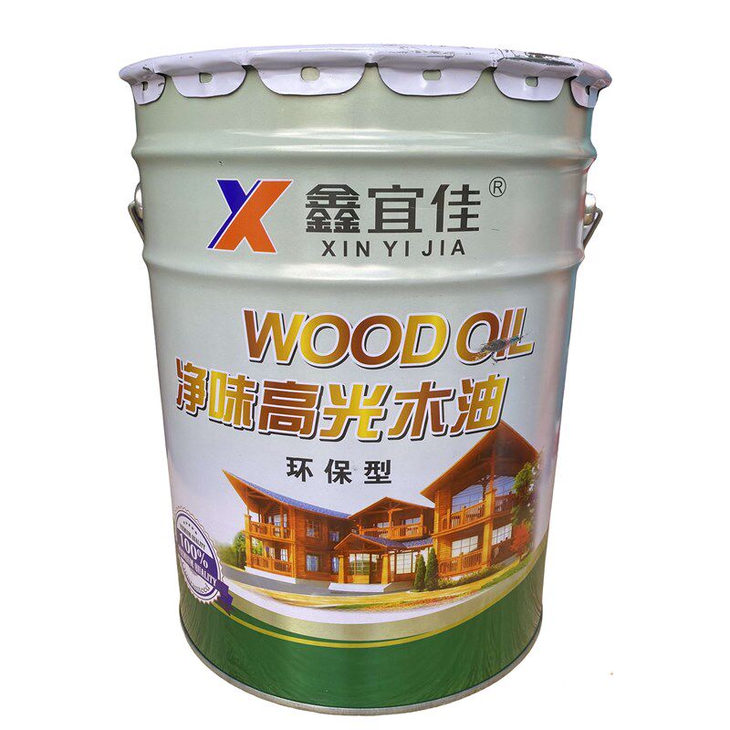 鑫宜佳净味高光木油防腐耐候木油防水清漆木器漆户外木油漆大桶18