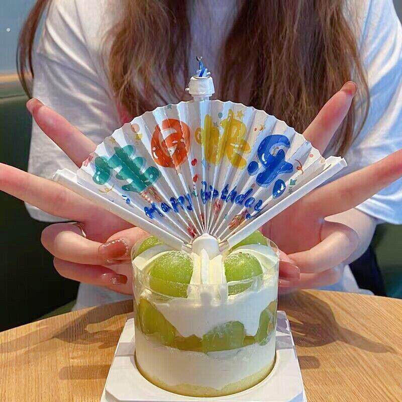 $$真人发生会唱歌音乐发光生日蜡烛烘焙蛋糕装饰插件的蜡烛派对布
