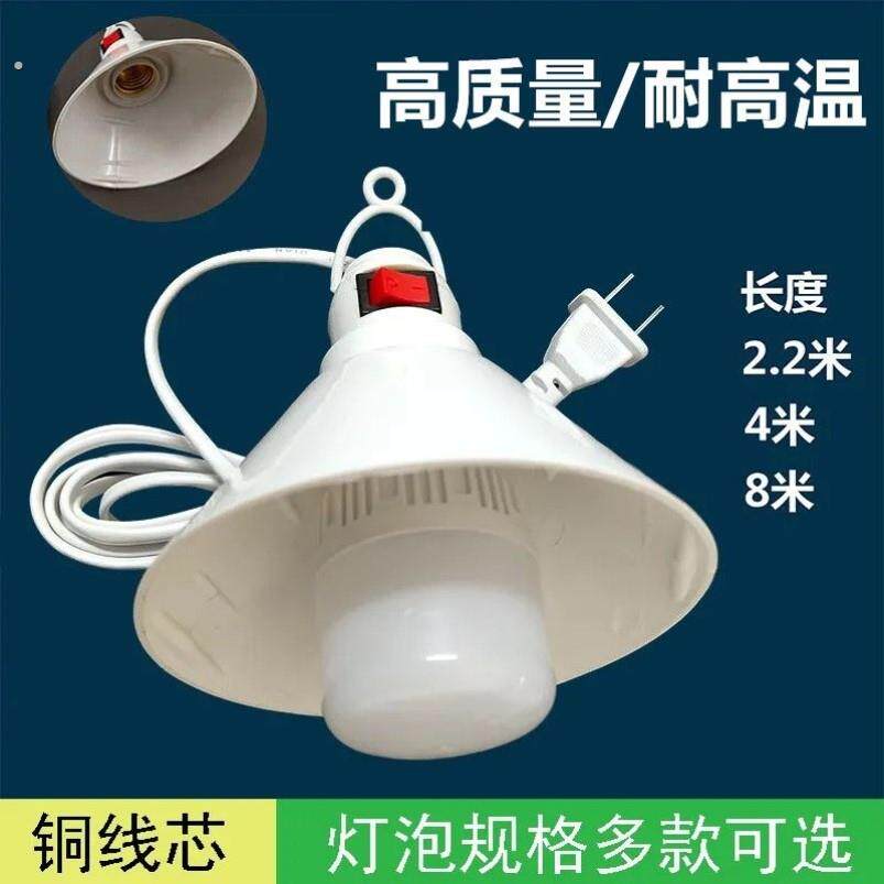灯座带线插头一体灯座灯泡插电式户外照明灯壁灯插电式带插头开关