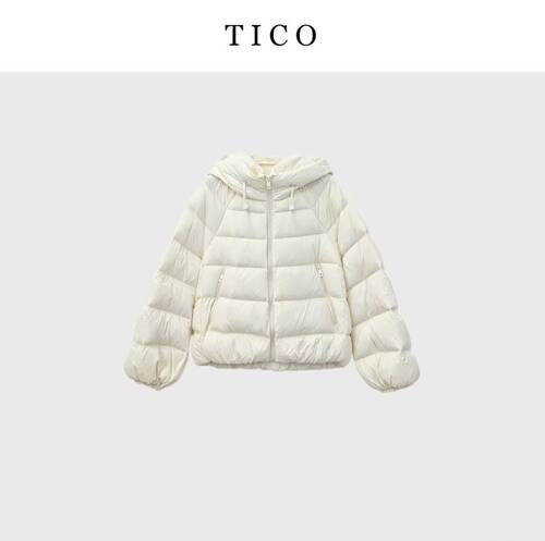 【小田直播间】TICO汀可【疏影】时尚休闲百搭羽绒外套