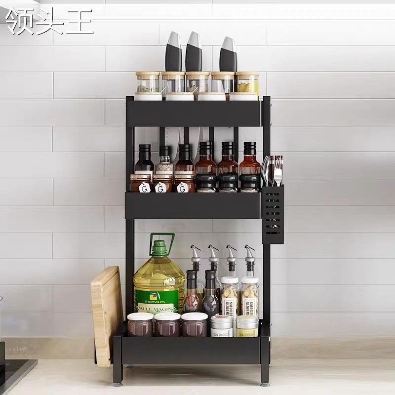 厨房置物架调味料架家用两层三层多功能台面刀筷子砧板调料收纳架