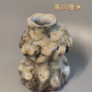 志野烧花瓶花器手捏创意手工环保装饰家居柴烧灰釉摆件茶具