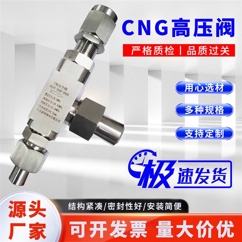 CNG不锈钢高压安全阀泄压阀焊接式放气自动排气阀卸压比例卸荷阀