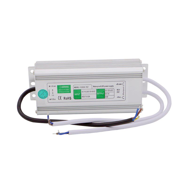 12V半桥式开关电源IP67防水稳压变压器LED室外防水驱动电源24V60W