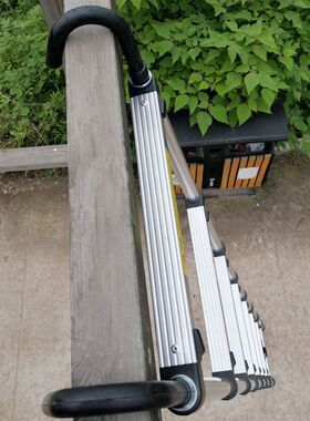 带挂钩电力梯单梯直梯2节3节升降2米8米15米铝合金梯伸缩梯