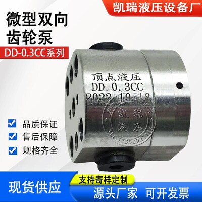新款DD-0.12CC带单向阀微型双向齿轮泵DD-0.16CC单向齿轮油泵包邮
