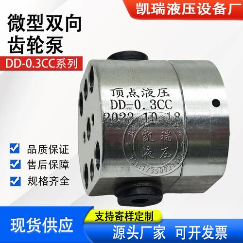 新款DD-0.12CC带单向阀微型双向齿轮泵DD-0.16CC单向齿轮油泵包邮