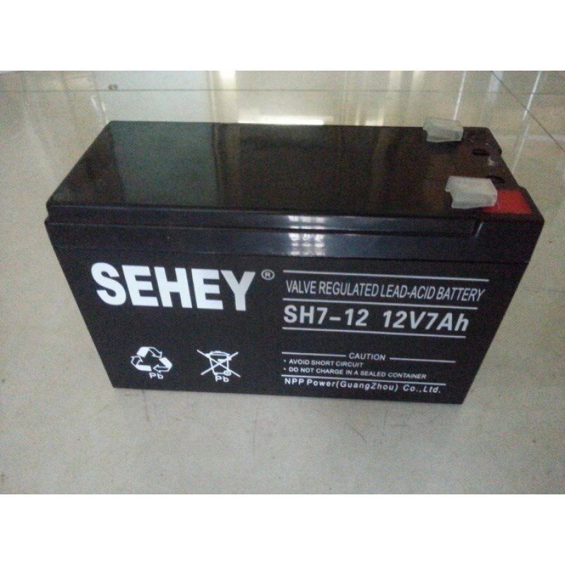 西力蓄SH7-12- 12V7Ah SEHEY铅酸免维护电池基站通UPS/直流屏专用
