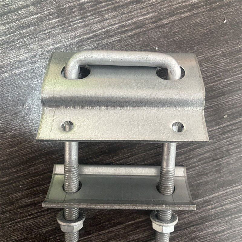 光伏专用穿刺下压块 穿刺双孔压板 方管穿刺专用压块防水槽下压块