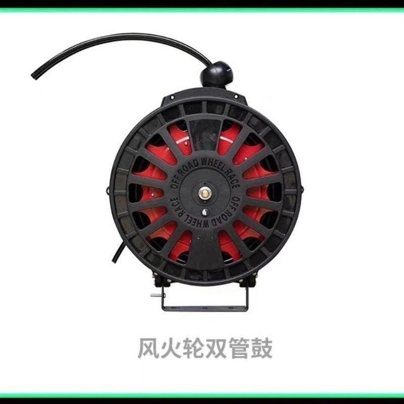 洗车店气鼓水鼓自动伸缩电鼓双管泡沫鼓高压水鼓洗车设备卷管厂家