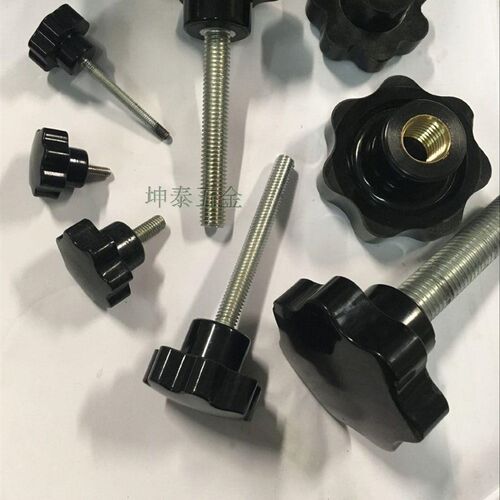 胶木梅花手柄螺丝星型手柄M10/M12/M14/M16螺钉七星手拧螺栓把手