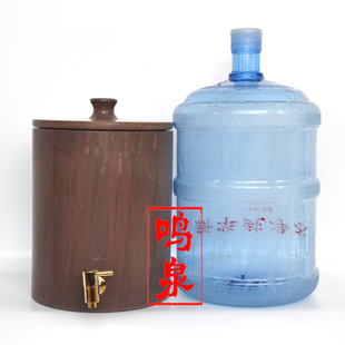 鸣泉石缸木鱼石水缸天然石头水桶原石整石制作储水石头罐饮水机