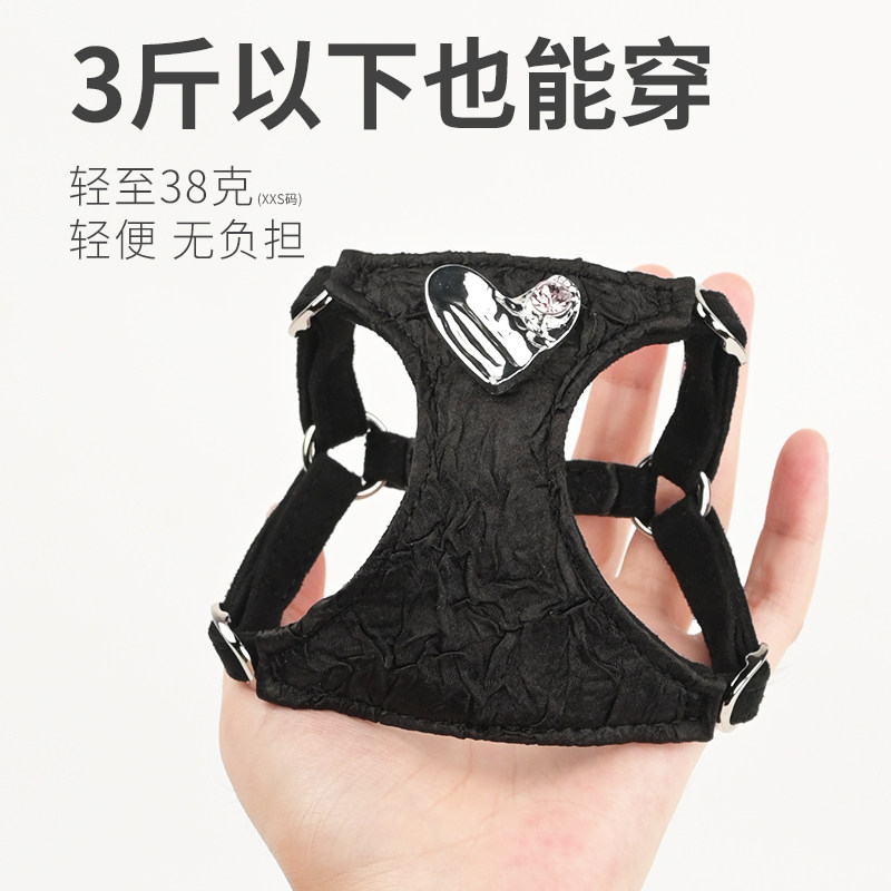 狗狗牵引绳小型犬幼犬狗绳子链子遛狗绳背心式泰迪宠物用品胸抱婴