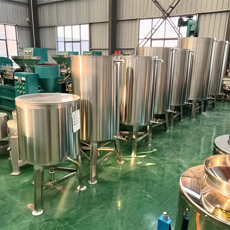 不锈钢储油罐食用油啤酒储存桶立式锥形底沉淀罐榨油坊保温接油罐