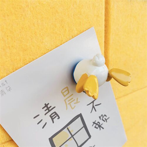 1个 创意鸭子屁股卡通可爱图钉按钉 留言板照片墙彩色软木工字钉