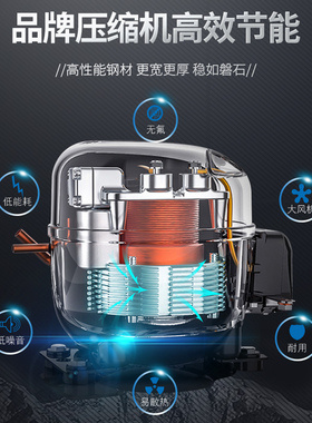 新飞冷藏工作台商用保鲜冷冻双温平冷冰柜不锈钢卧式水吧操作吧台
