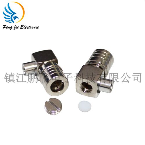 QMA射频同轴连接器 QMA-JWB2/JWB3弯式公头 全铜连接器 厂家供应