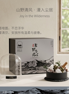 晶石草木扩香石香薰礼盒送礼好物