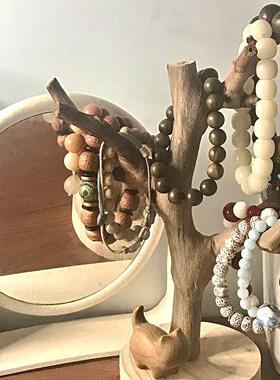 厂家直销干树枝摆件装饰天然树干枯木造景树杈支架展示架文玩挂架