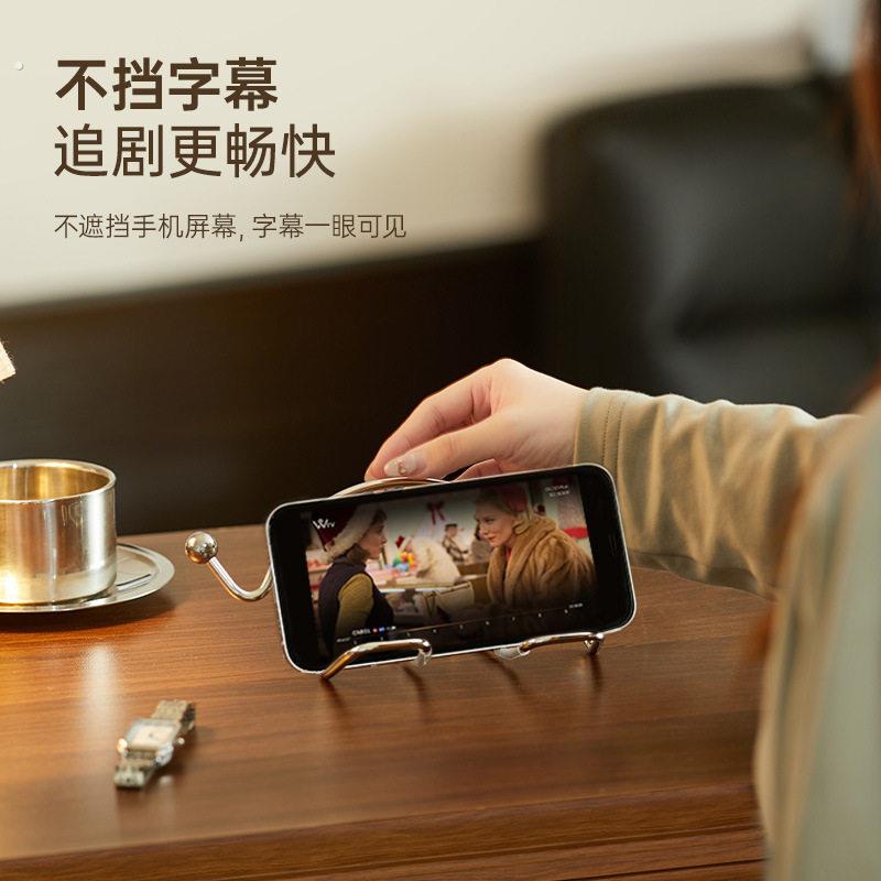 手机架桌面平板通用看电视手机架家用懒人追剧神器创意装饰摆饰
