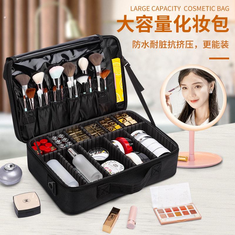 化妆箱大容量化妆师专用多层特大号轻便带镜子专业手提可携式工具