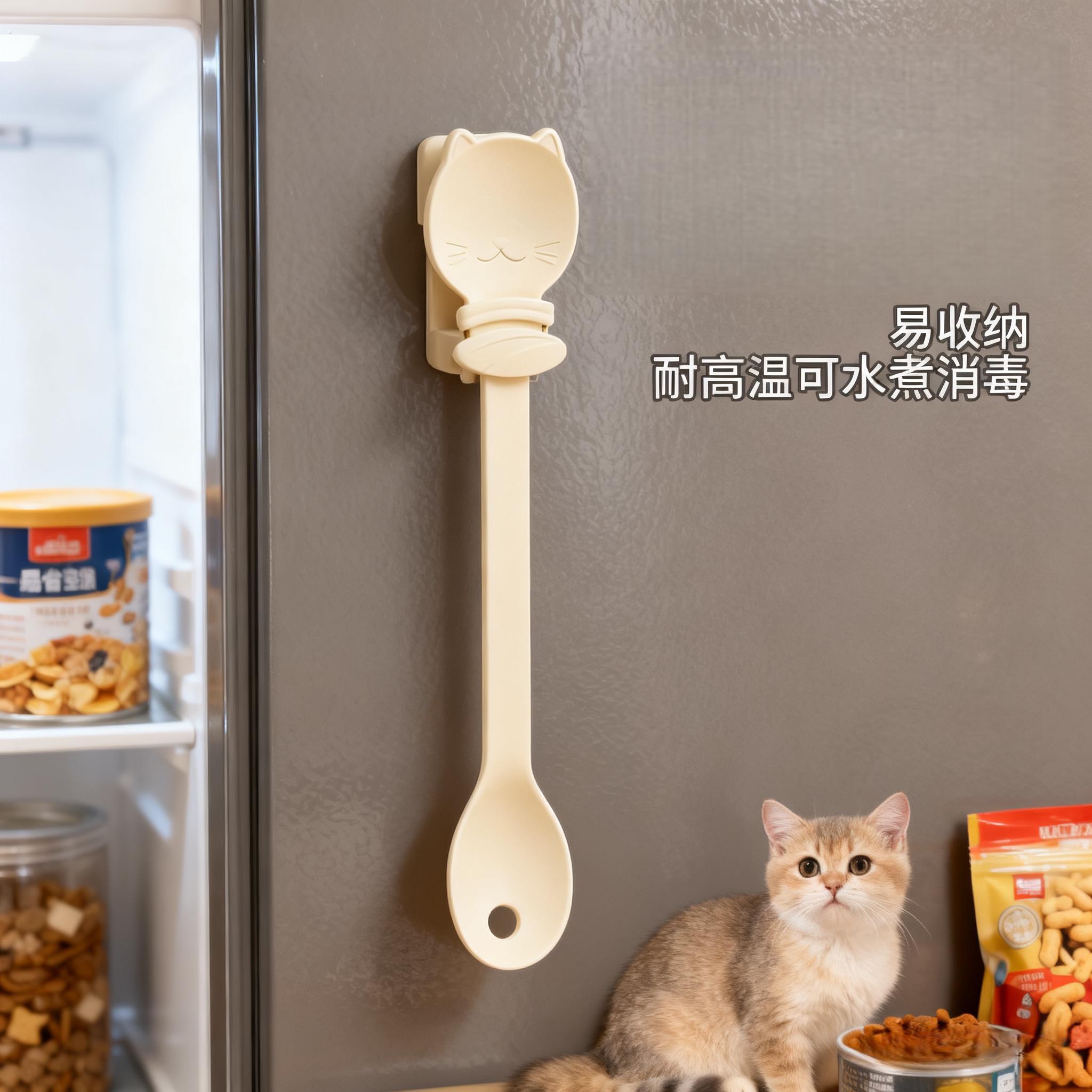 宠物喂食器猫咪猫条勺喂食器不沾手挤压器猫罐头勺子喂猫条神器猫