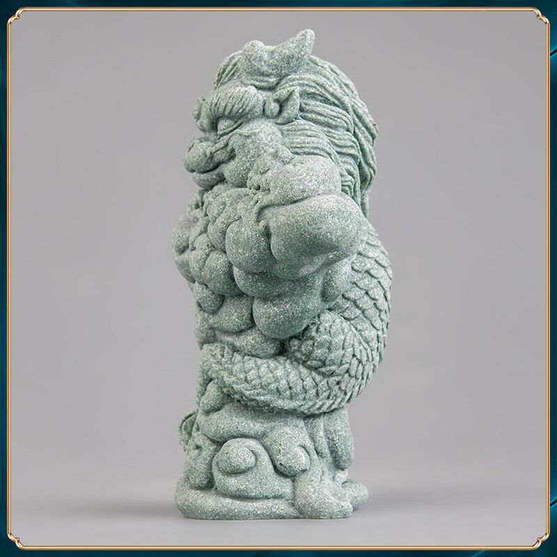 器物志桌面饰品青砂石玄关摆件鱼缸装饰造景摆设云淡风轻茶宠可养