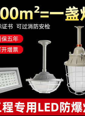 防爆灯led仓库厂房车间加油站厨房化工消防专用防爆防水开关国标