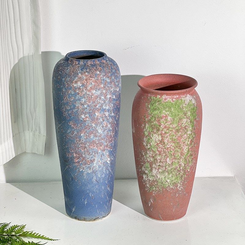 莫奈的花园绿色梦幻泡泡花瓶陶瓷花瓶桌面地面大堂陶瓷花瓶绿色系