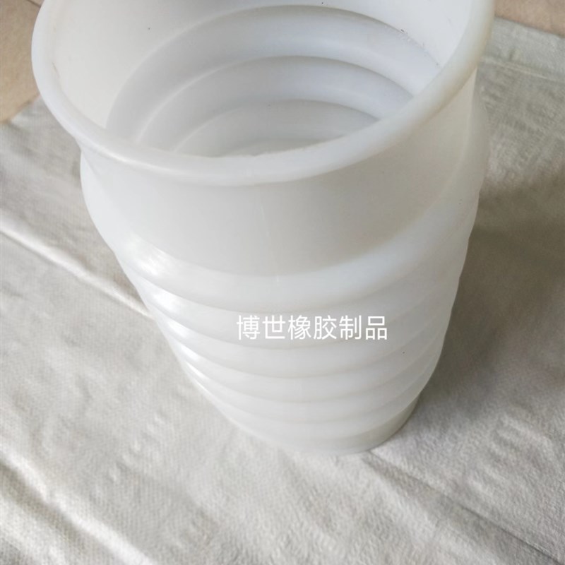 白色橡胶软管内径160波纹伸缩管桥梁排水软接头pvc管道连接管排污