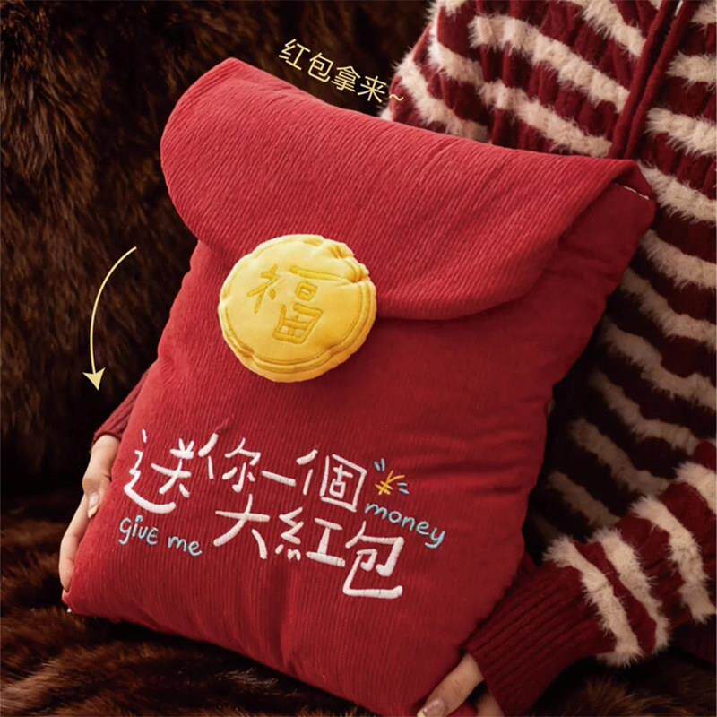 新年红包抱枕生日礼物送女生女朋友创意男朋友搞怪本命年闺蜜毛