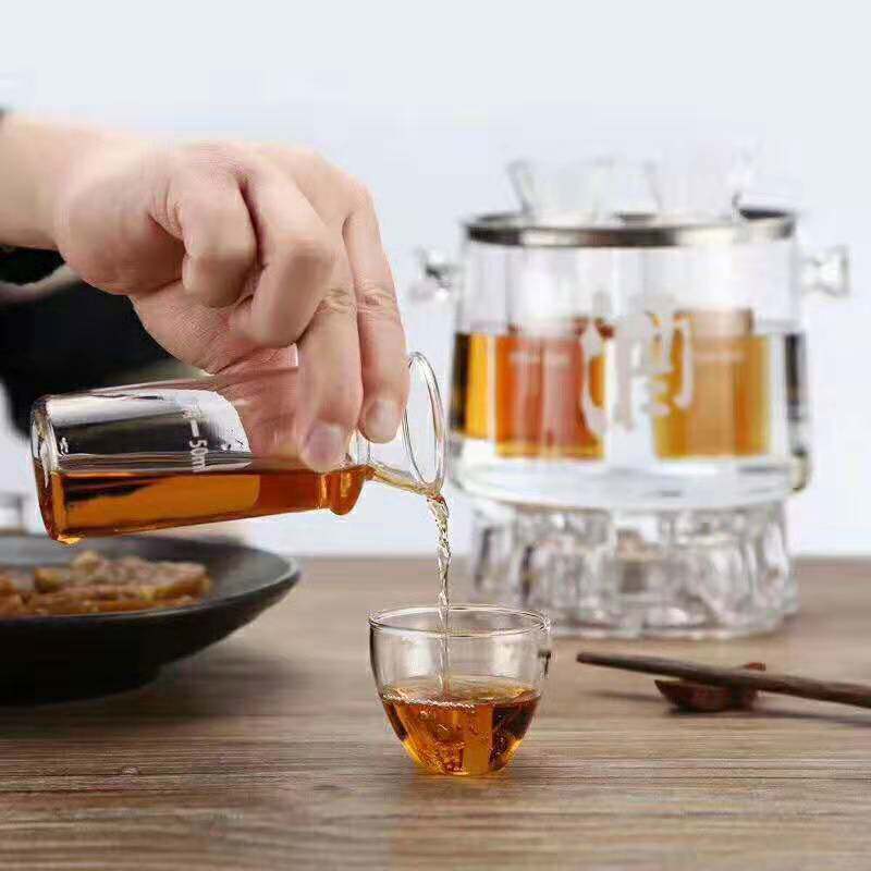 耐热玻璃黄酒温酒器日式烫酒壶清酒老式可加热暖酒半斤酒壶家用