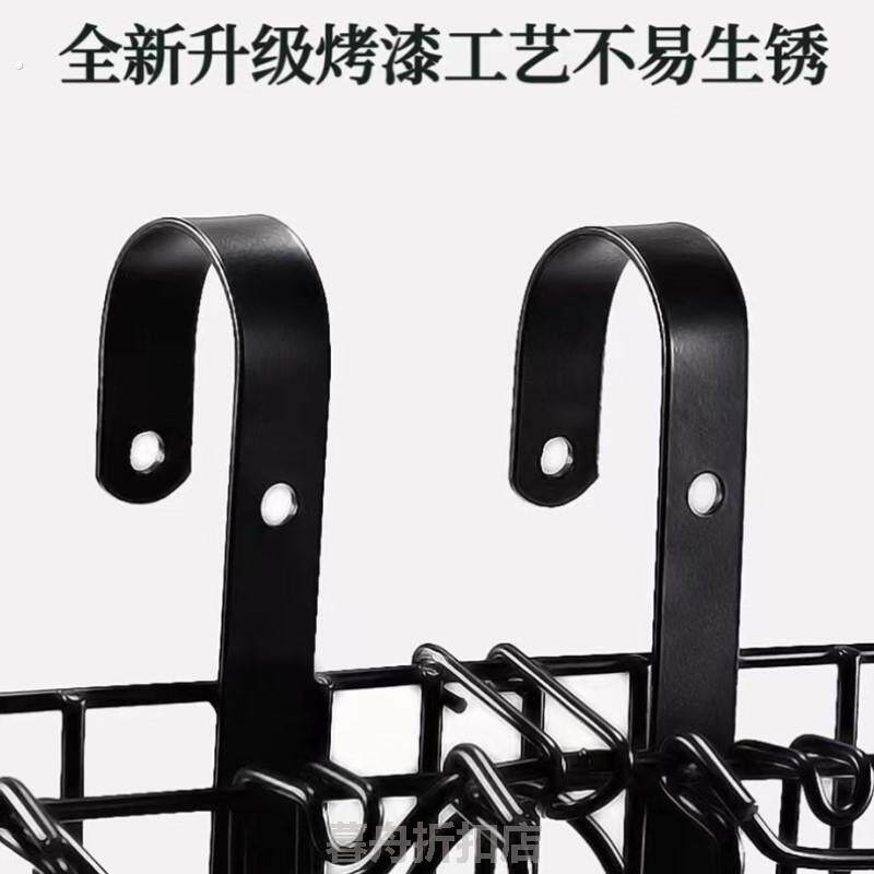 自行车车筐前后通用挂钩式折叠车筐加大登山车后座车筐可调节前筐