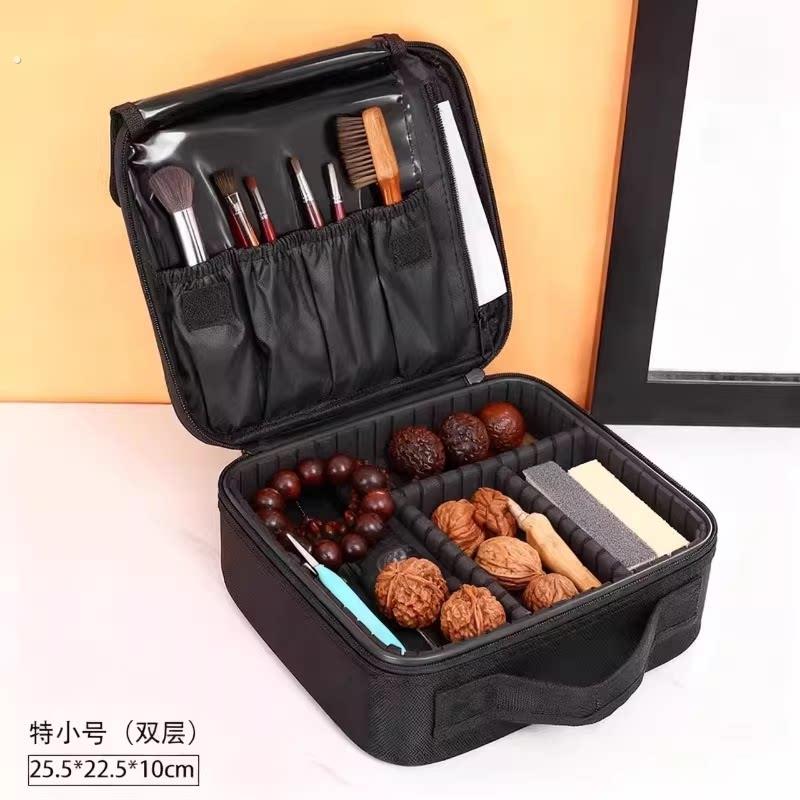 文收专用收纳盒展示盒多层隔层大容量核桃手串葫芦工具收纳箱神器
