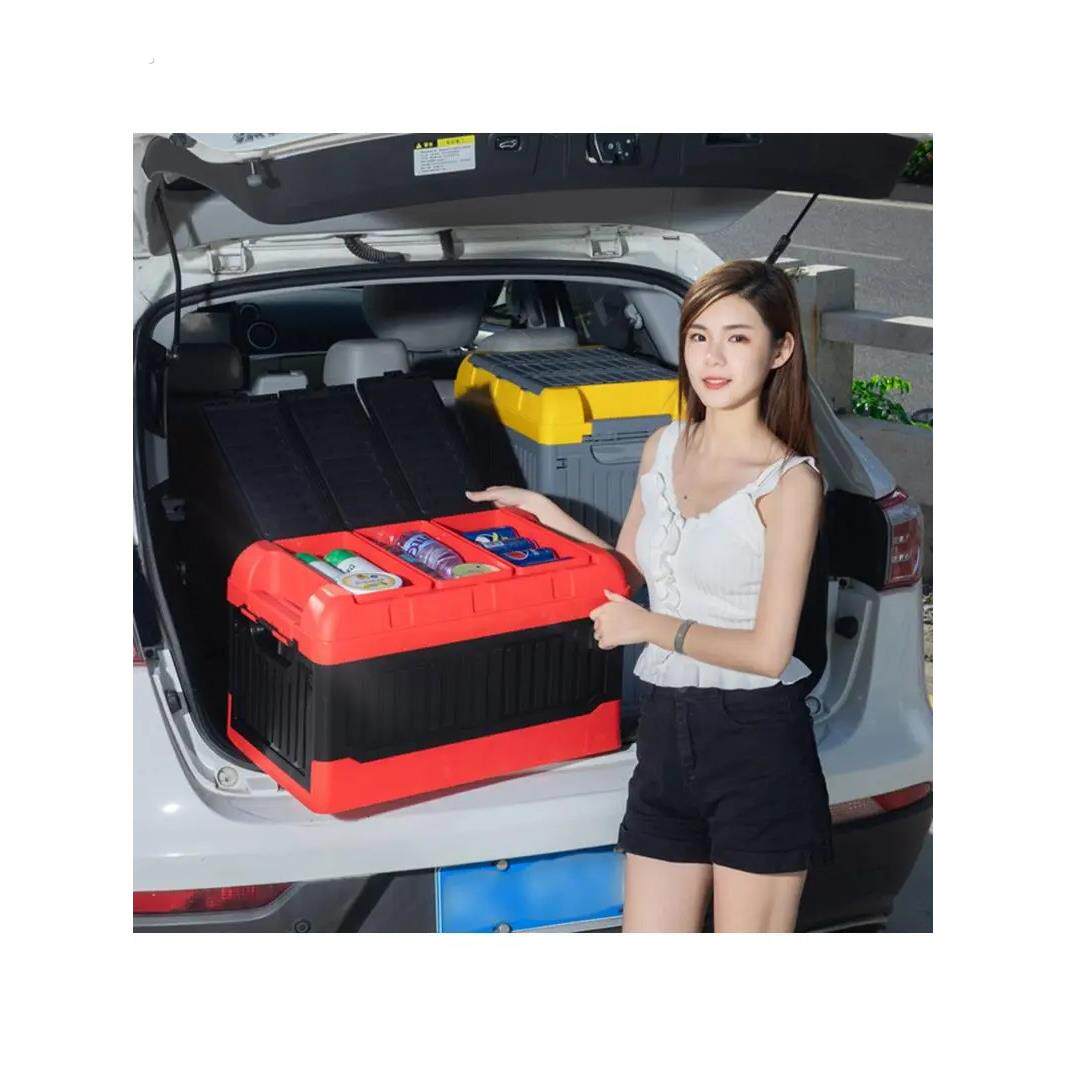 汽车后备箱收纳盒供应汽车折叠收纳盒多功能塑料组织者汽车收纳盒