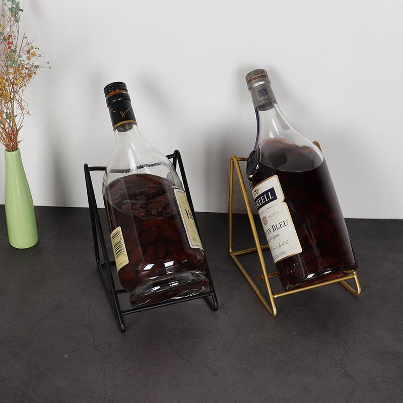 红酒洋酒架简摆件创家用托架展示51802架现代轻奢意酒架欧子酒瓶