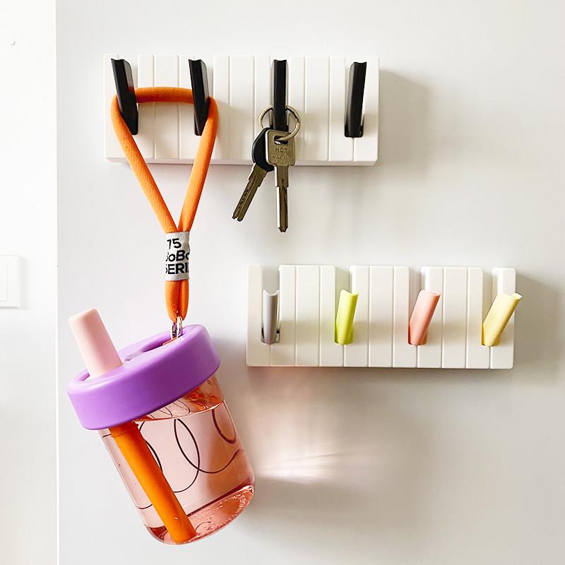 创意可爱免打孔钢琴挂钩冰箱贴磁铁入户门厨房强力磁铁收纳挂钩